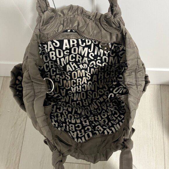Marc Jacobs Brown Nylon Logo Tote Bag - Picture 4 of 8